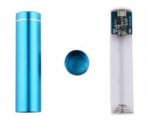 Powerbank simple de un elemento, electrónica interior.